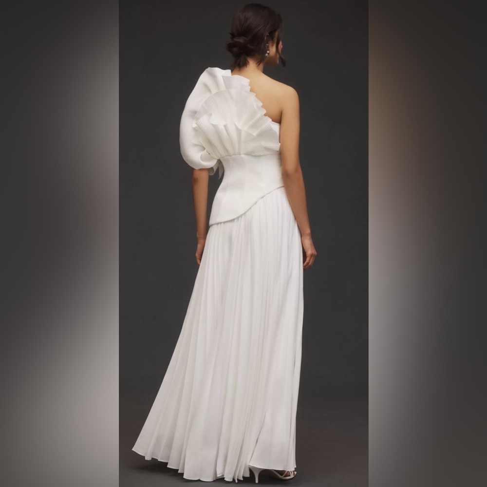 Acler Asymmetrical White Dress - Picture 3 of 6